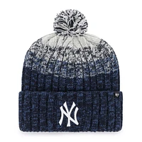 Men's '47  Navy New York Yankees Cascade Cuffed Knit Hat with Pom