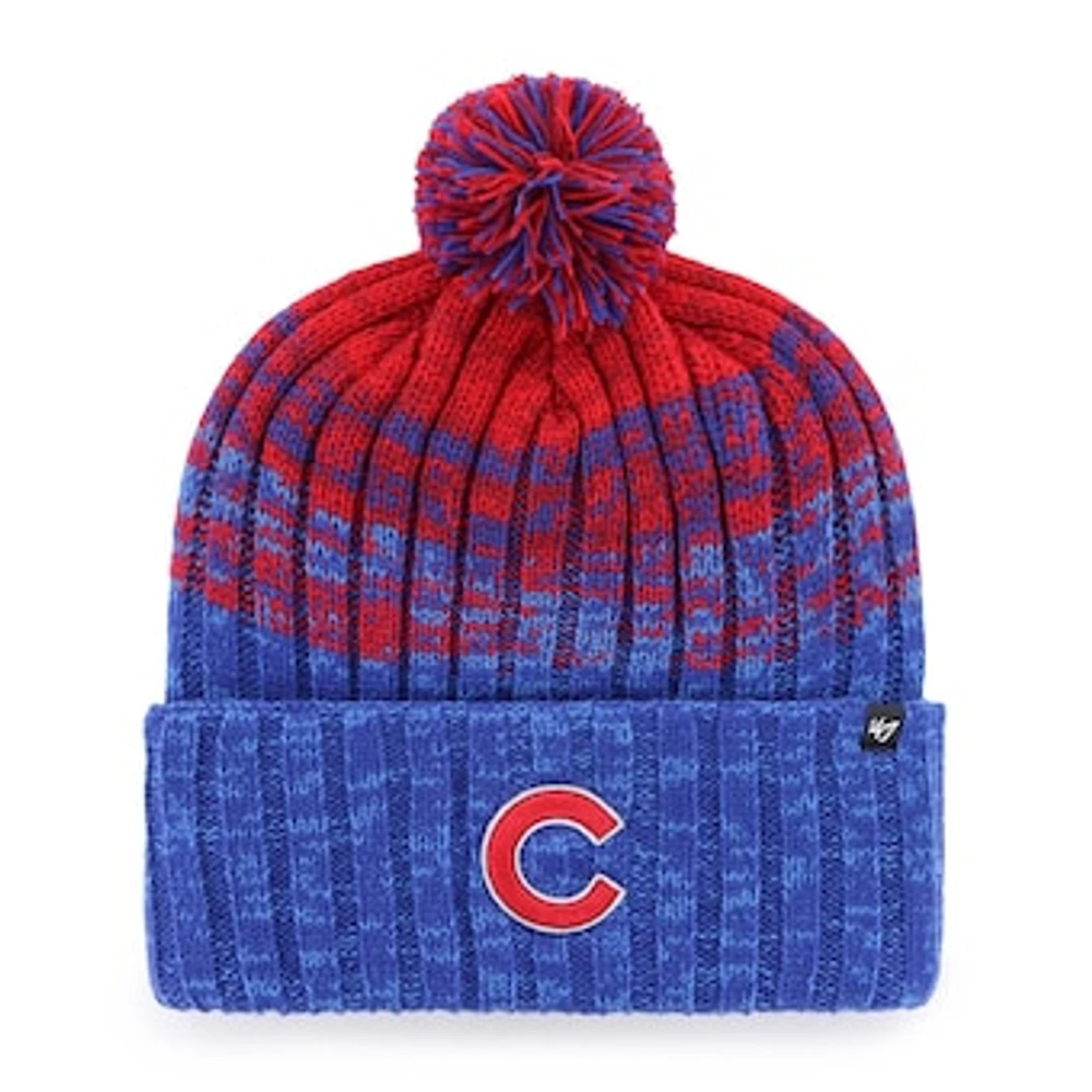 Men's '47  Royal Chicago Cubs Cascade Cuffed Knit Hat with Pom