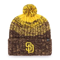 Men's '47  Brown San Diego Padres Cascade Cuffed Knit Hat with Pom