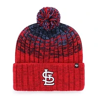 Men's '47  Red St. Louis Cardinals Cascade Cuffed Knit Hat with Pom