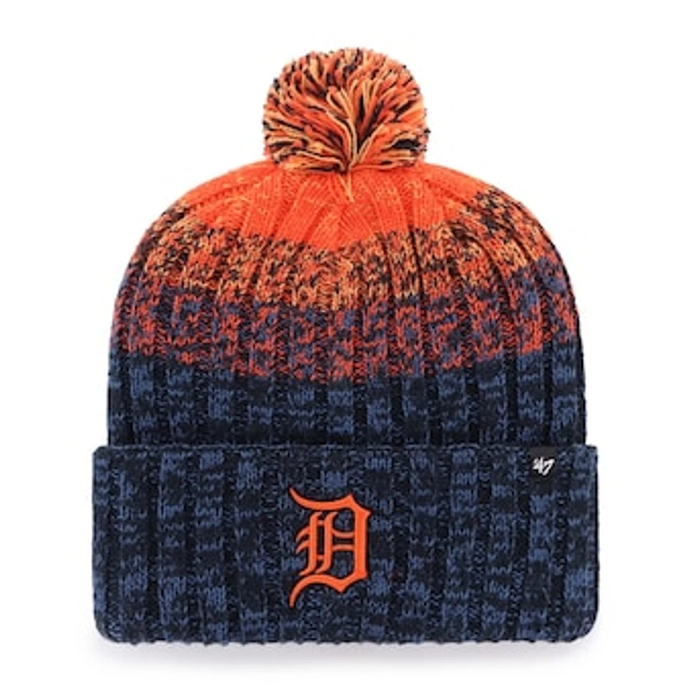 Men's '47  Navy Detroit Tigers Cascade Cuffed Knit Hat with Pom