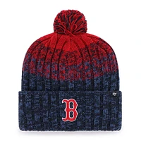 Men's '47  Navy Boston Red Sox Cascade Cuffed Knit Hat with Pom