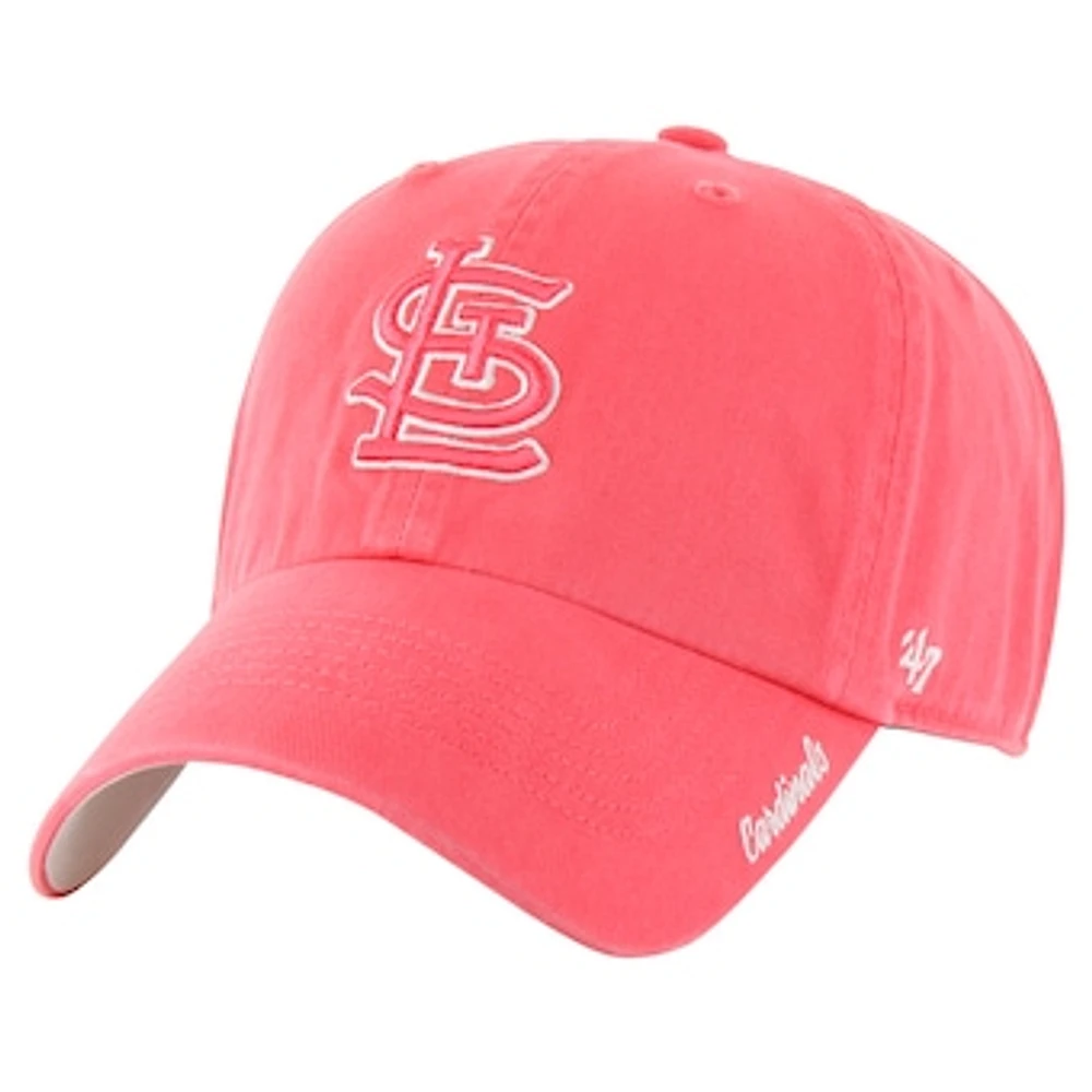 Women's '47 Red St. Louis Cardinals Luminance Cheer Clean Up Adjustable Hat