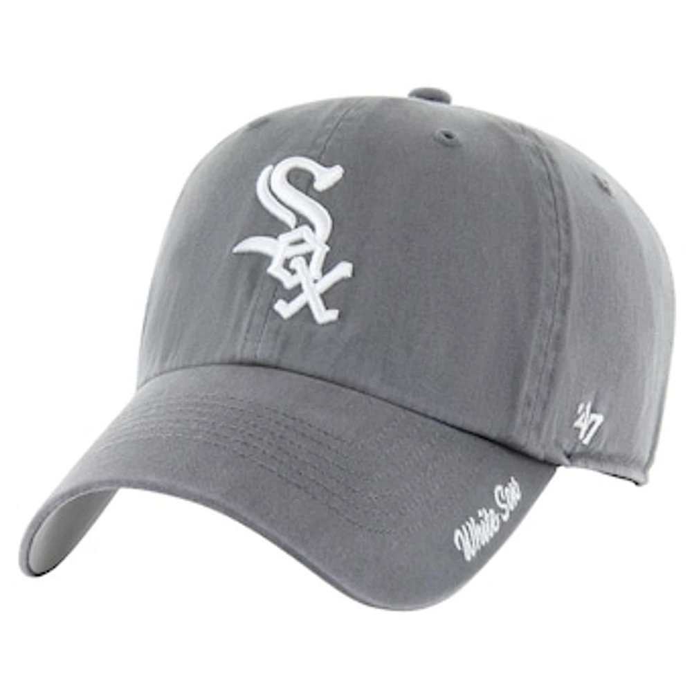 Women's '47 Gray Chicago White Sox Luminance Cheer Clean Up Adjustable Hat