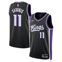 Unisex Nike Domantas Sabonis Black Sacramento Kings Swingman Player Jersey - Icon Edition