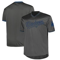 Men's Profile Charcoal Los Angeles Dodgers Big & Tall Pop Fashion Jersey