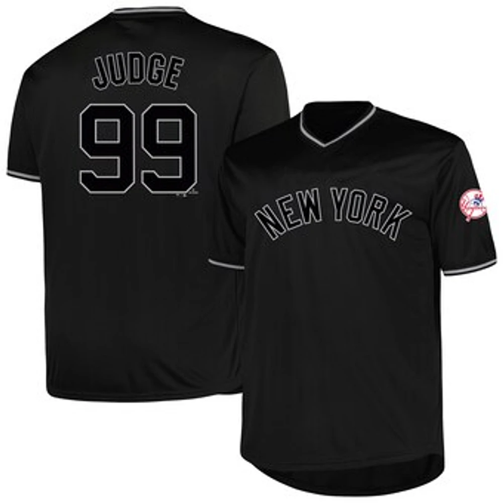 Men's Profile Aaron Judge Black New York Yankees Big & Tall Pop Fashion Player Jersey