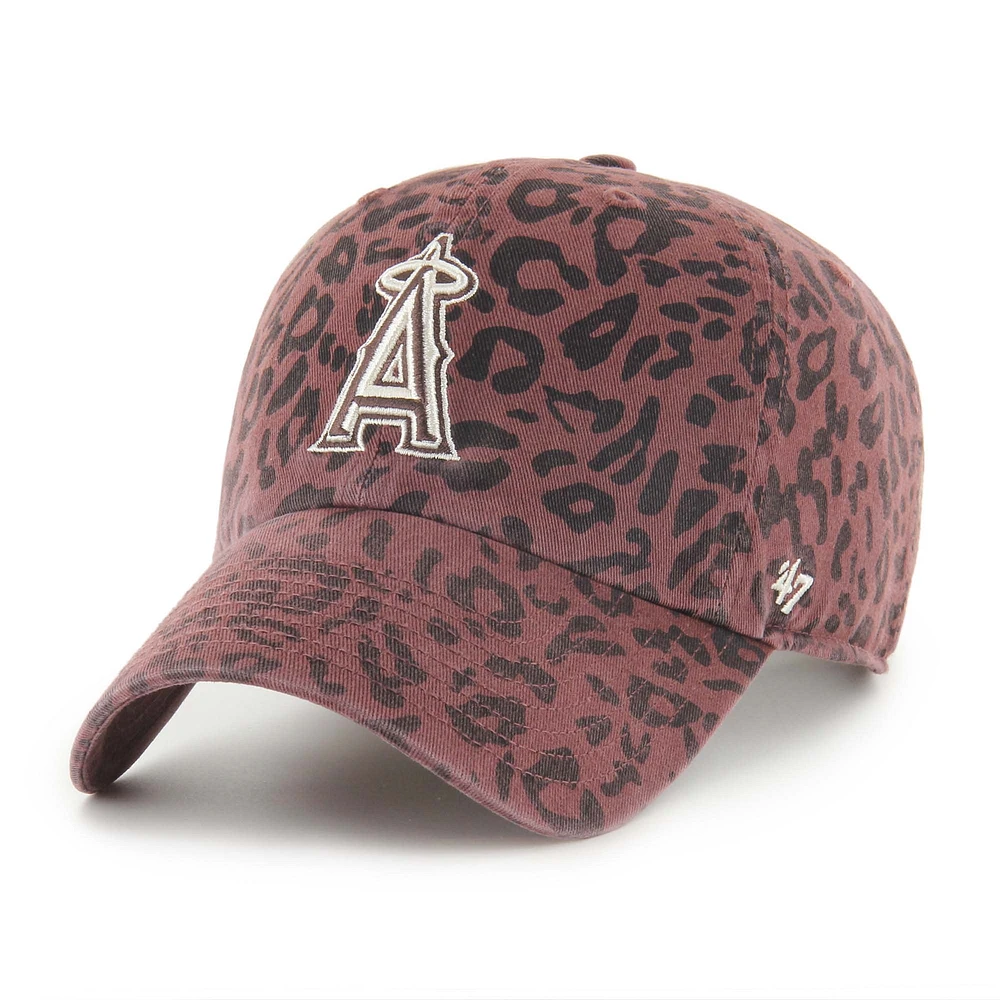 Women's '47 Brown Los Angeles Angels Tawny Clean Up Adjustable Hat