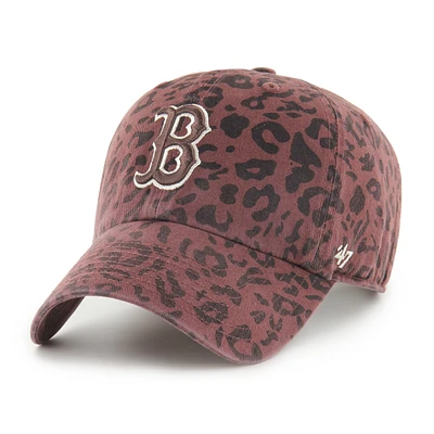 Women's '47 Brown Boston Red Sox Tawny Clean Up Adjustable Hat