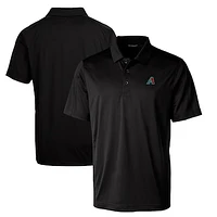 Men's Cutter & Buck  Black Arizona Diamondbacks Prospect Textured Stretch Big Tall Polo