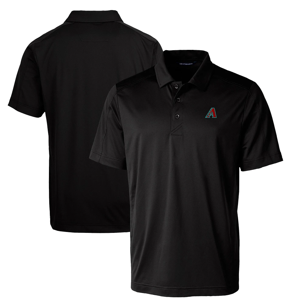 Men's Cutter & Buck Black Arizona Diamondbacks Prospect Textured Stretch Big Tall Polo
