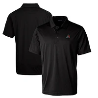 Men's Cutter & Buck  Black Arizona Diamondbacks Prospect Textured Stretch Big Tall Polo