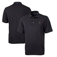 Men's Cutter & Buck  Black Arizona Diamondbacks Virtue Eco Pique Recycled Big & Tall Polo