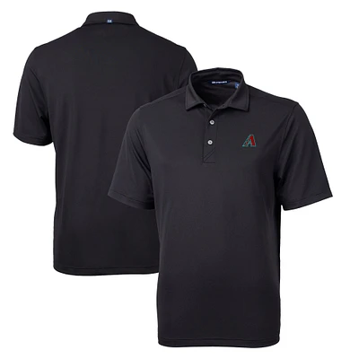 Men's Cutter & Buck  Black Arizona Diamondbacks Virtue Eco Pique Recycled Big & Tall Polo
