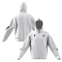 Men's adidas White Texas Tech Red Raiders Z.N.E. Full-Zip Hoodie