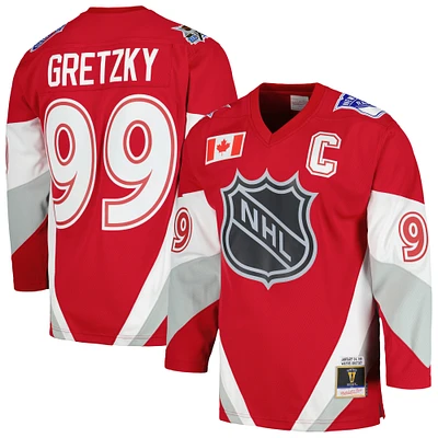 Men's Mitchell & Ness Wayne Gretzky Red 1999 NHL All-Star Game Blue Line Player Jersey