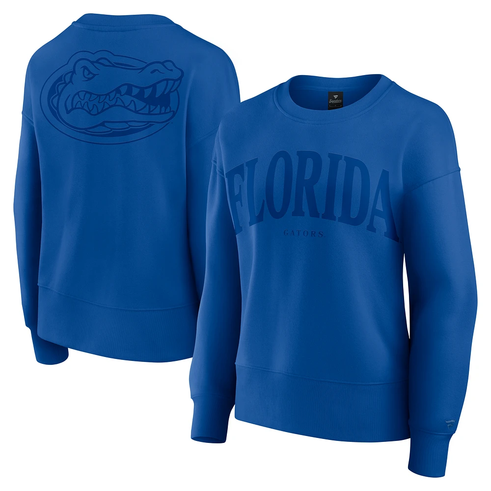 Women's Fanatics Royal Florida Gators Supersoft Flow Fleece Pullover Sweatshirt