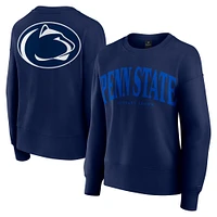 Women's Fanatics Navy Penn State Nittany Lions Supersoft Flow Fleece Pullover Sweatshirt