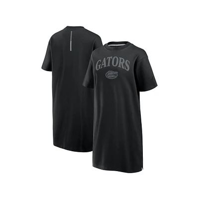 Women's Fanatics  Black Florida Gators Elements Go Tri-Blend T-Shirt Dress