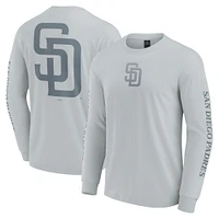 Men's Fanatics  Gray San Diego Padres Elements Strive Long Sleeve T-Shirt