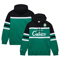 Men's Mitchell & Ness Kelly Green Boston Celtics Big Tall Hardwood Classics Head Coach Pullover Hoodie