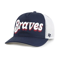 Women's '47 Navy Atlanta Braves Biloxi Hitch Adjustable Hat