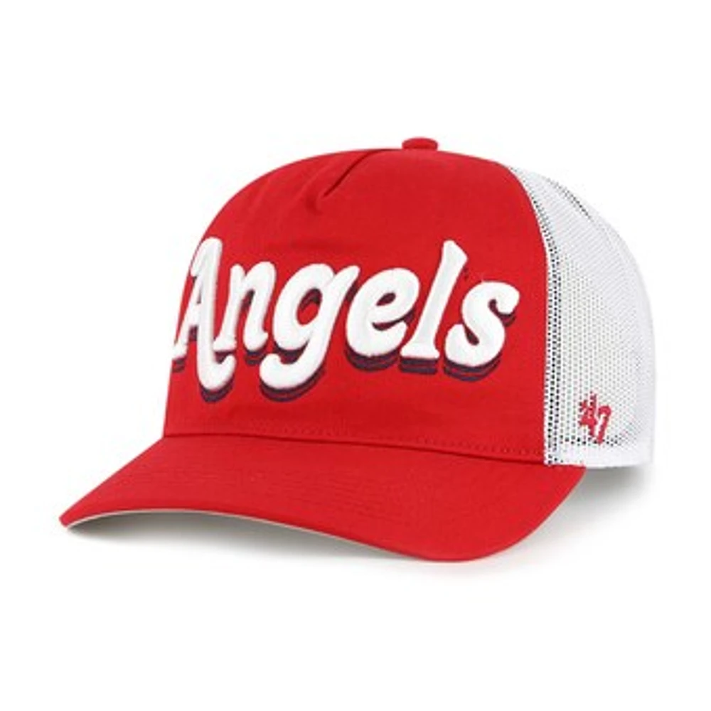 Women's '47 Red Los Angeles Angels Biloxi Hitch Adjustable Hat