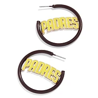 BaubleBar San Diego Padres Enamel Hoop Earrings