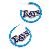 BaubleBar Tampa Bay Rays Enamel Hoop Earrings