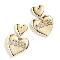 WEAR by Erin Andrews x Baublebar San Diego Padres Heart Statement Drop Earrings