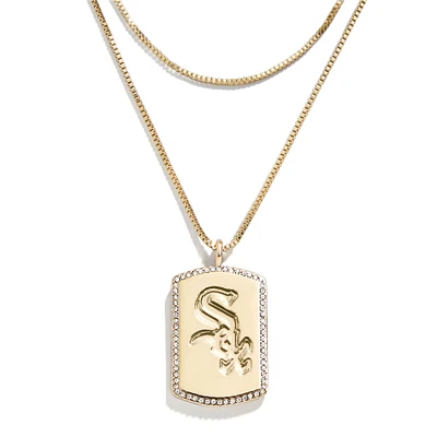 WEAR by Erin Andrews x Baublebar Chicago White Sox Dog Tag Necklace