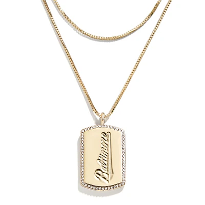 WEAR by Erin Andrews x Baublebar Baltimore Orioles Dog Tag Necklace