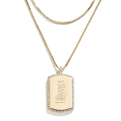 WEAR by Erin Andrews x Baublebar Tampa Bay Rays Dog Tag Necklace