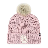 Women's '47 Pink St. Louis Cardinals Meeko Dusty Rose Cuffed Knit Hat with Pom