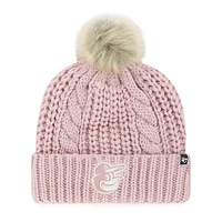 Women's '47 Dusty Rose Baltimore Orioles Meeko Cuffed Knit Hat with Pom