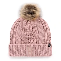 Women's '47 Pink Boston Red Sox Meeko Dusty Rose Cuffed Knit Hat with Pom