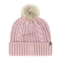 Women's '47 Pink Cleveland Guardians Meeko Dusty Rose Cuffed Knit Hat with Pom