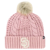 Women's '47 Pink San Diego Padres Meeko Dusty Rose Cuffed Knit Hat with Pom