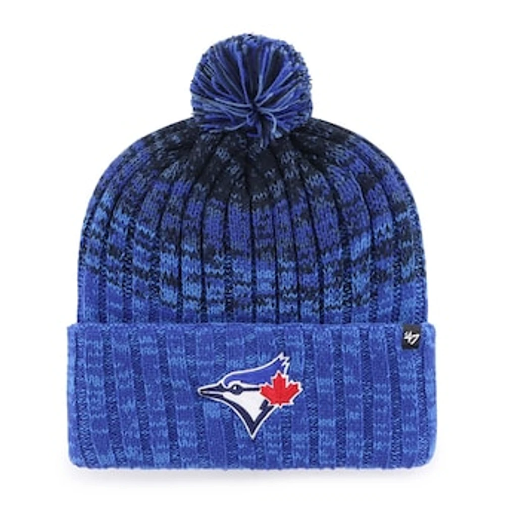 Youth '47 Royal Toronto Blue Jays Cascade Cuffed Knit Hat with Pom