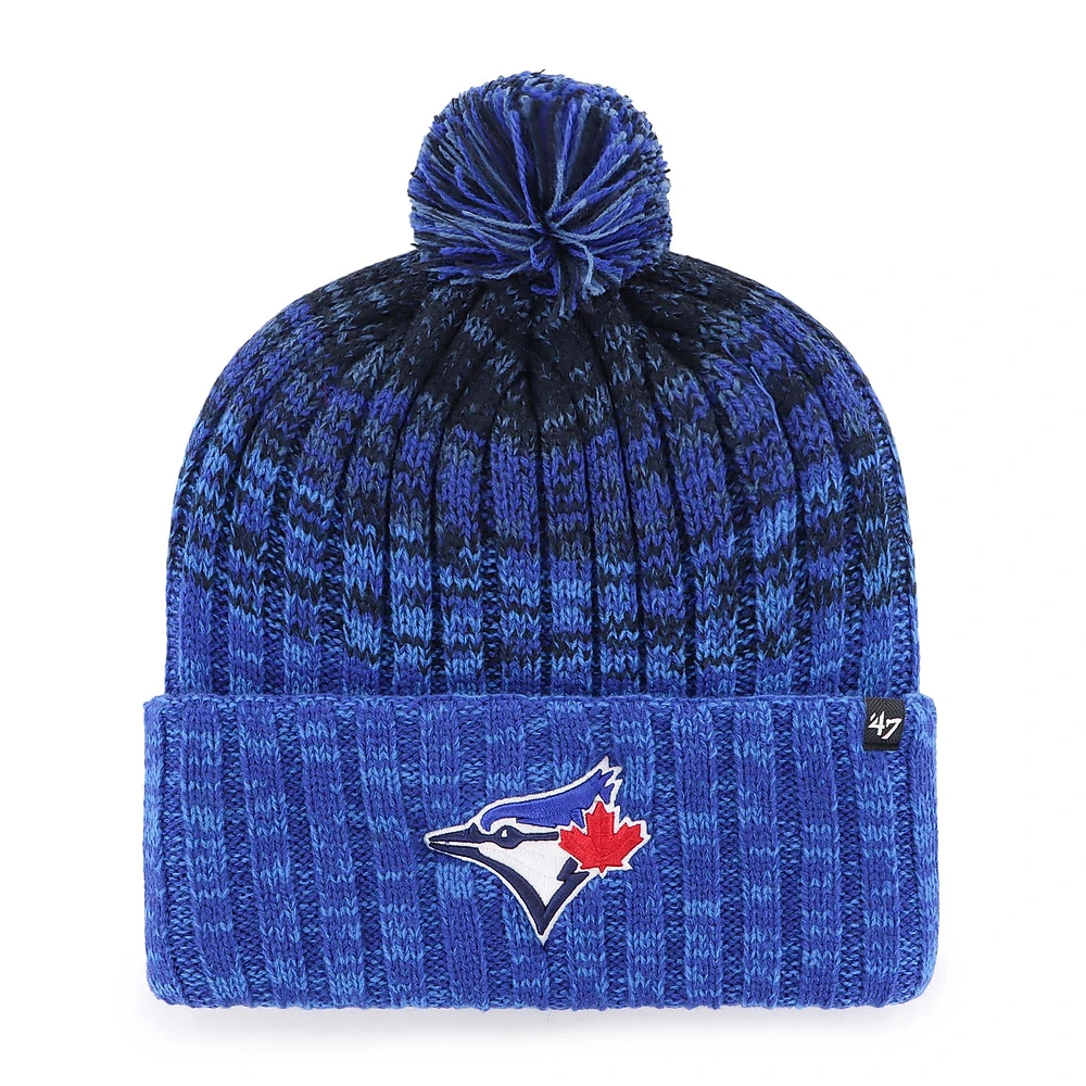 Youth '47 Royal Toronto Blue Jays Cascade Cuffed Knit Hat with Pom