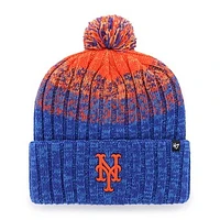 Youth '47 Royal New York Mets Cascade Cuffed Knit Hat with Pom