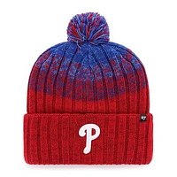 Youth '47 Red Philadelphia Phillies Cascade Cuffed Knit Hat with Pom