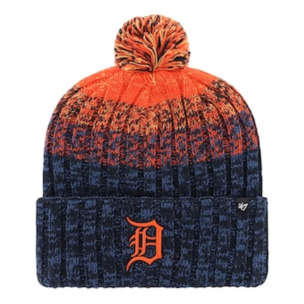 Youth '47 Navy Detroit Tigers Cascade Cuffed Knit Hat with Pom