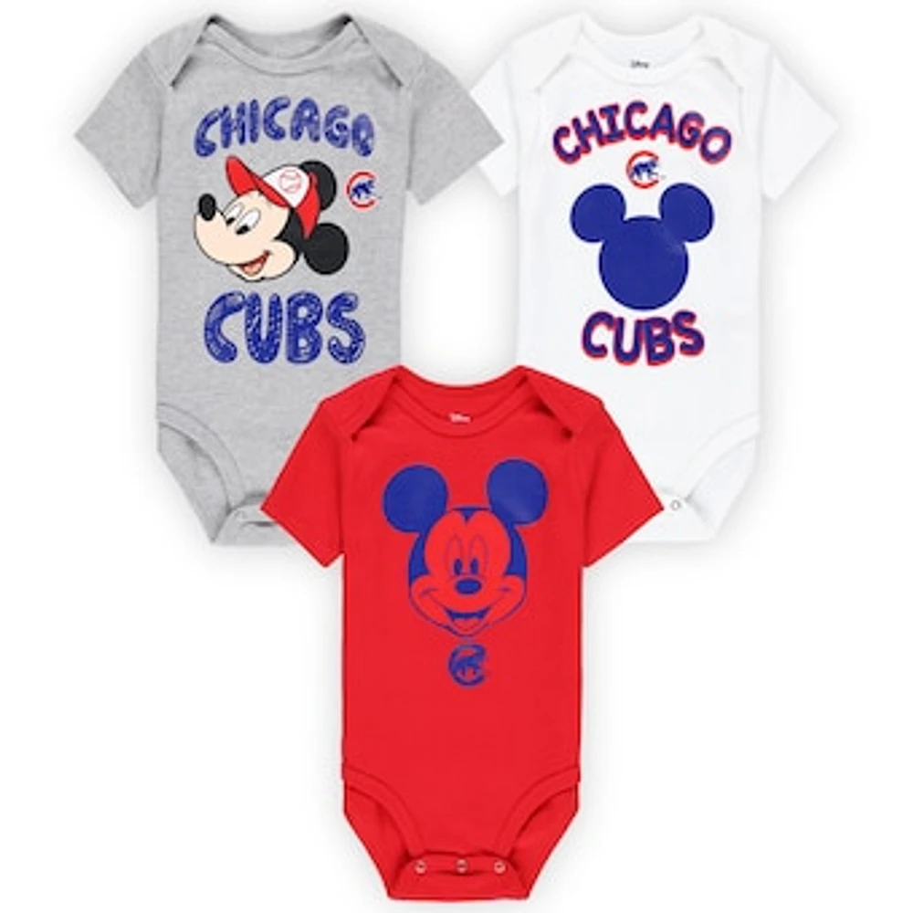 Infant Chicago Cubs Three-Pack Winning Team Bodysuit Set