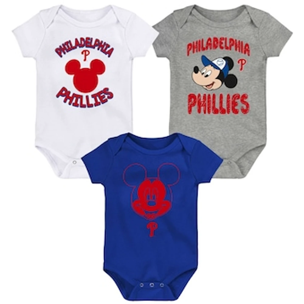 Infant Philadelphia Phillies Three-Pack Winning Team Bodysuit Set