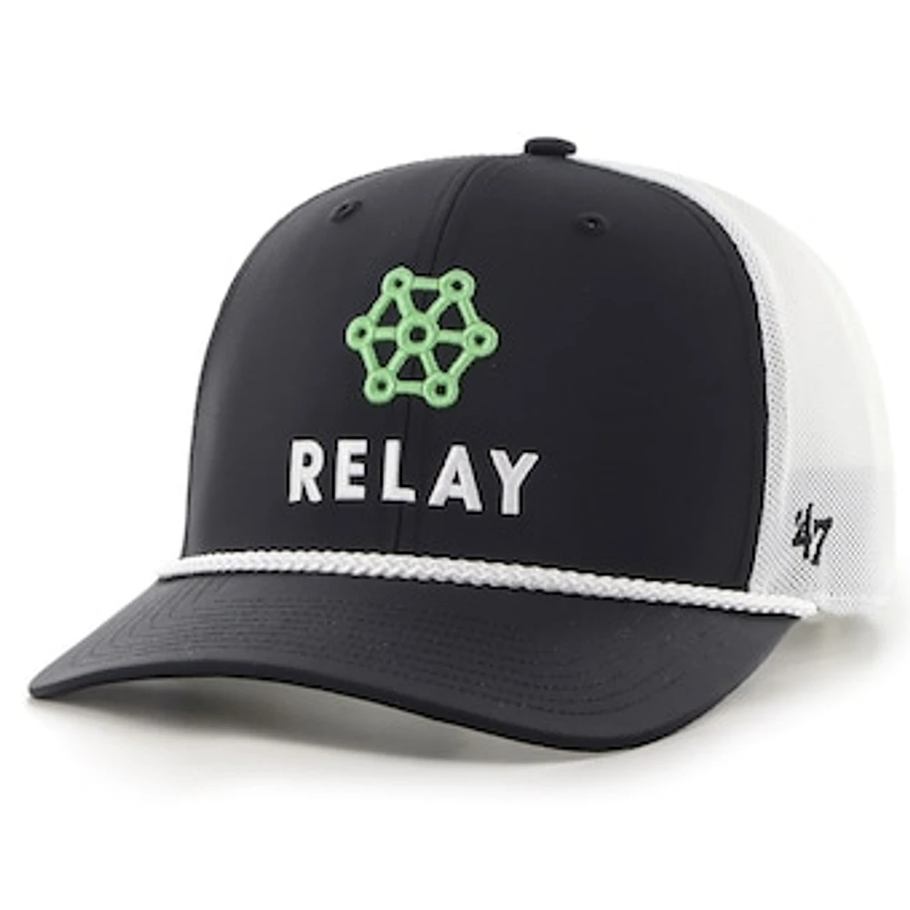 Men's '47  Black William Byron Relay Refuel Trucker Adjustable Hat