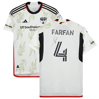 Marco Farfan FC Dallas Autographed Match-Used #4 White Jersey from the 2023 MLS Season