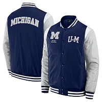 Men's Fanatics  Navy Michigan Wolverines Elements Elite Full-Snap Jacket