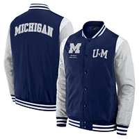 Men's Fanatics  Navy Michigan Wolverines Elements Elite Full-Snap Jacket