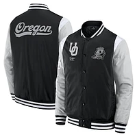 Men's Fanatics  Black Oregon Ducks Elements Elite Full-Snap Jacket